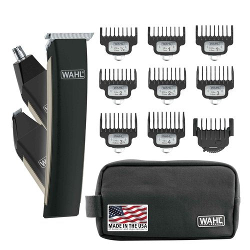 Wahl USA Rechargeable Lithium Ion 2.0 Beard Trimmer for Men - Facial Hair Trimmer with Precision T Blade for Grooming, Detailing Head, Light Touch Ups, Ear Nose & Eyebrow Model 9886-300