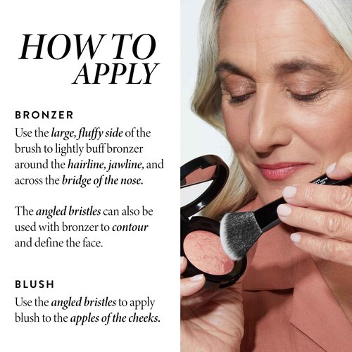 LAURA GELLER NEW YORK Baked Bronze-N-Brighten, Medium and Blush-n-Brighten, Pink Buttercream and Dual-Ended Blush & Bronzer Brush