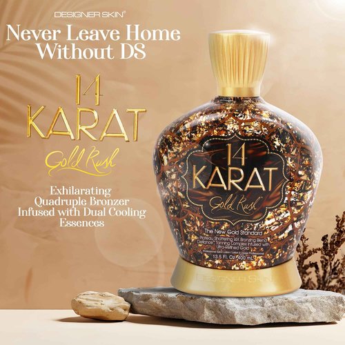 Generic Designer Skin 14 Karat Gold Rush Bronzing Blend Tanning Lotion, 13.5 fl oz