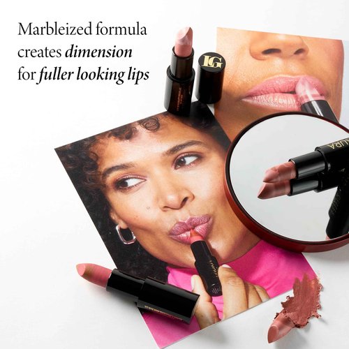 LAURA GELLER NEW YORK Marble Magic Kit: Baked Balance-n-Brighten Powder Foundation, Fair + Baked Blush-n-Brighten, Pink Buttercream + Italian Marble Lipstick, Berry Vanilla