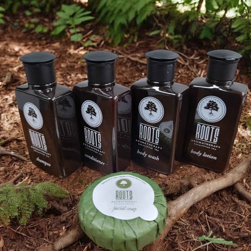 ROOTS AROMATHERAPY 150 Piece Airbnb Essentials for Hosts,Hotel Shampoo & Conditioner Supplies for Guests, Body Wash Lotion & Soap, Travel Size Toiletries Bulk Mini Sets Hygiene Kits Bar Soaps Air Bnb