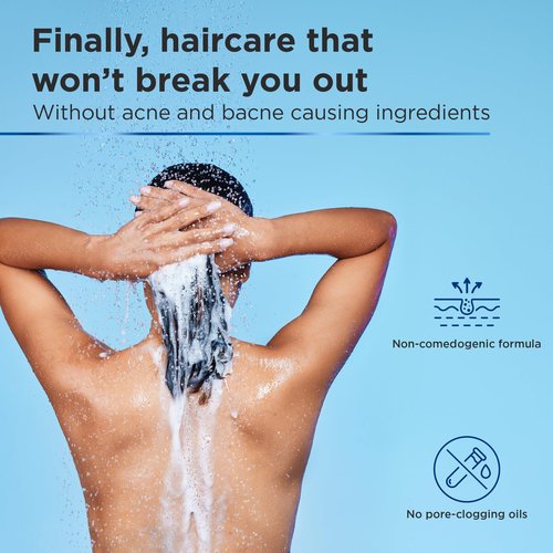 CLEAR 2 PERFECTION Acne Treatment Kit - Non-Comedogenic Haircare & Skincare Trio - Scrub, Shampoo & Conditioner - Ideal for Acne-Prone Skin & Bacne