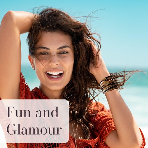 By Lilla Bracelet Hair Ties - Stretchy Hair Tie Bracelets - Decorative Handmade Jewelry for Women’s Wrist and Ponytail