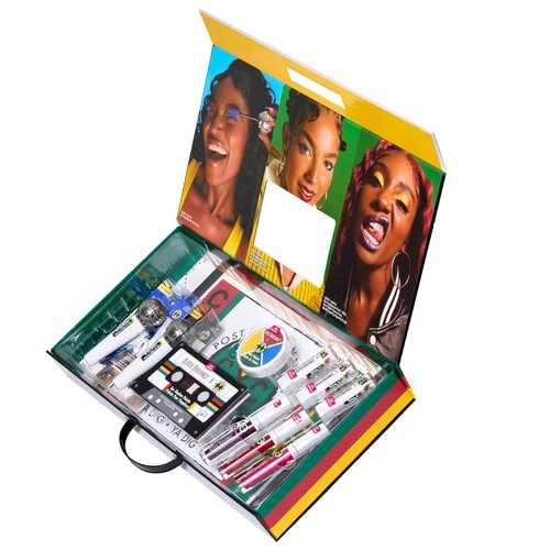 Black Radiance Cross Colours 10-Piece Makeup Set, Bold 90s-Inspired Collection with Vivid Eyeshadows, Lip Colors & Face Essentials, Buildable Coverage, Perfect for Gifting or Collecting