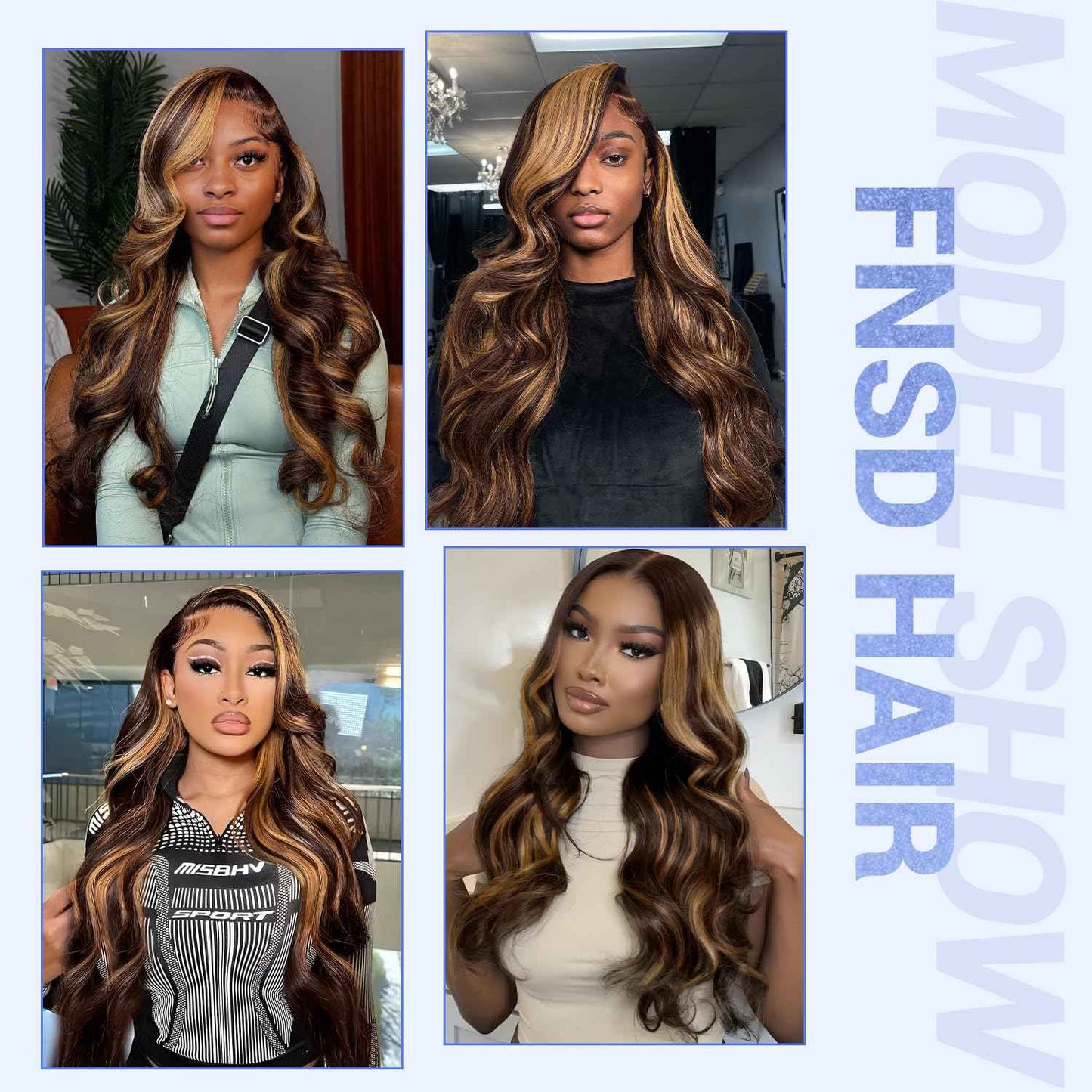 30Inch Honey Blonde Ombre Lace Front Wig Human Hair 13x6 Body Wave HD Lace Frontal Wigs 427 Wigs Human Hair for Women Highlight Wig Pre Plucked With Baby Hair 220% Density