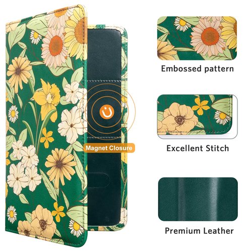 CoBak Car Registration and Insurance Holder - Vehicle Glove Box Car Organizer,Auto Truck Comparment Accessories Case with Magnetic Closure for Driver License,Cards