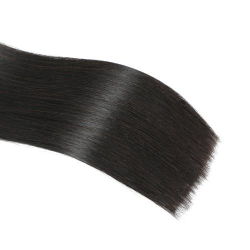 HEPAEA Raw Human Hair Bundles 18 Inch Natural Colors 15A Cambodian Virgin Hair 100% Unprocessed Straight Hair(18 Inch Pack of 2)