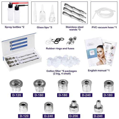Kendal Microdermabrasion Machine Professional, 3 in 1 Diamond Dermabrasion Machine, Facial Beauty Equipment for Dermabrasion, Vacuum Blackhead Removal & Spray Moisturisation, Esthetician Supplies.