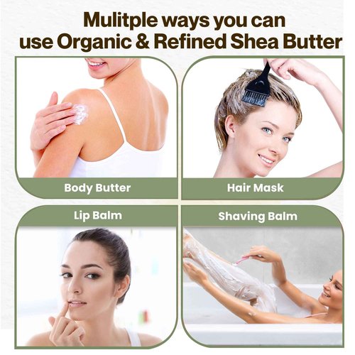 uh*Roh*Muh USDA Certified Half Gallon Organic Shea Butter from the France | Refined, Nourishing Body Butter for Smooth and Healthy Skin | (Net Wt. 1.6/3.5 lb)