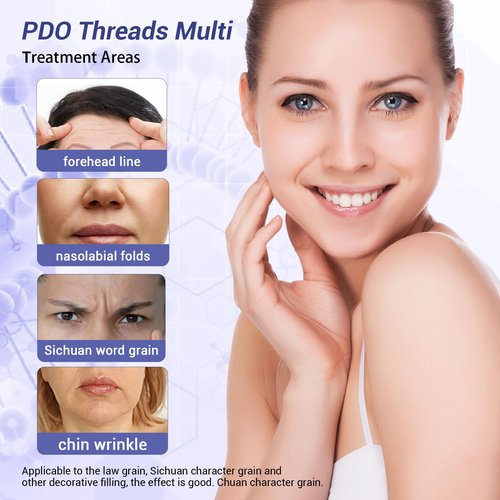 SOZOOM PDO Threads Multi, Face & Whole Body Lift Threads, Blunt L-Type PDO Threads Lift (16PCS-23G-38mm (l))