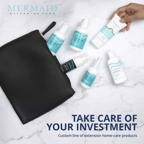 Mermaid Extension Care Shampoo, Ultra-Gentle & Sulfate-Free, Nourishing Formula for Hair Extensions, 32 fl oz