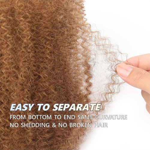 afro kinkys bulk human hair 8-28 inch afro kinky bulk 100% human hair for dreadlock extensions repair loc making twists (30#, 16inch(Pack of 2))