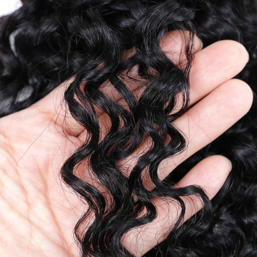 Viyaviya 10A Brazilian Virgin Natural Water Wave Human Hair 1 Bundles 24Inch 100g Brazilian Water Wave Hair Bundles 100% Unprocessed Virgin Remy Ocean Wave Hair Bundles Natural Color