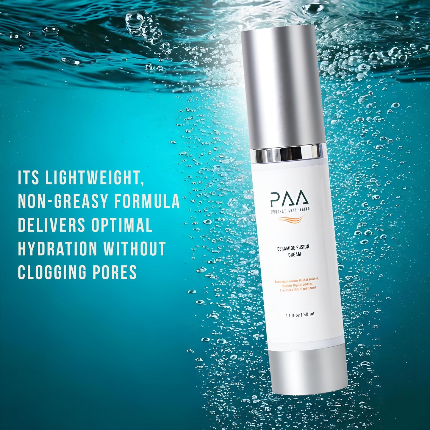 Project Anti-Aging Ceramide Moisturizer for Face – Barrier Repair Cream for Compromised, Dry, Sensitive Skin – Deep Hydration & Lipid Support – Hidratante Facial con Ceramidas