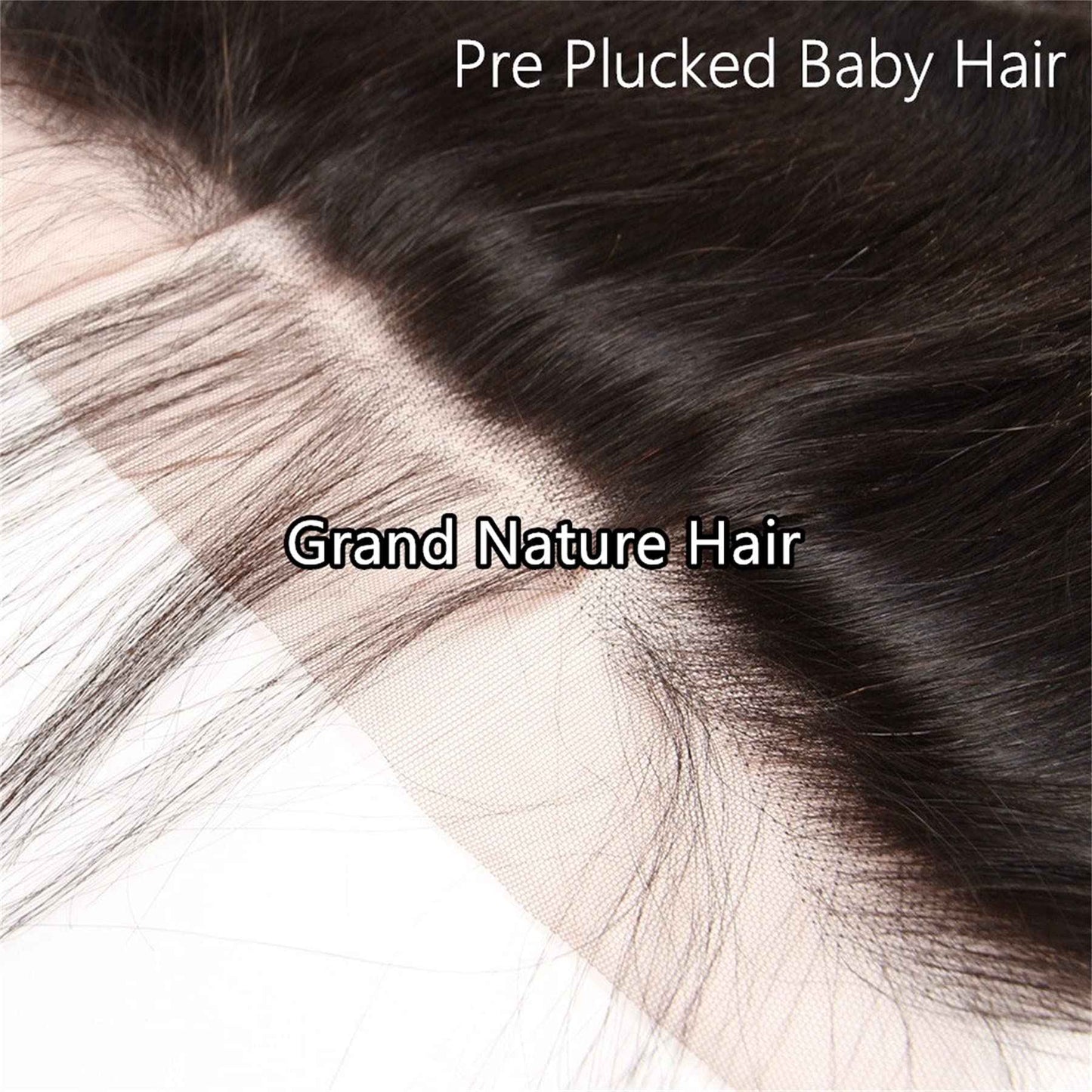 Grand Nature HD Lace Frontal Closure - 13x6, 5x5 Body Wave, 4x4 Straight, 13x4 Frontal