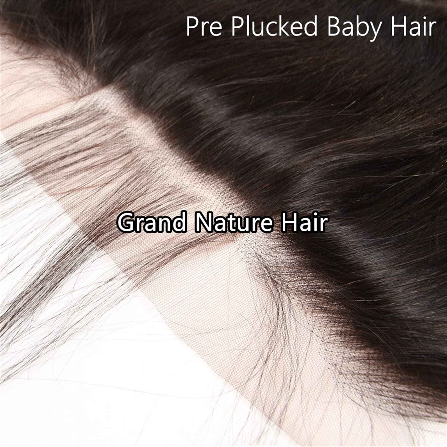 Grand Nature HD Lace Frontal Closure - 13x6, 5x5 Body Wave, 4x4 Straight, 13x4 Frontal