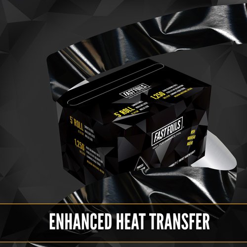 FASTFOILS 5" Hair Foil Roll - Aluminum Foil Roll for Hair Coloring - Medium Weight Foils For Highlighting - 1250 ft