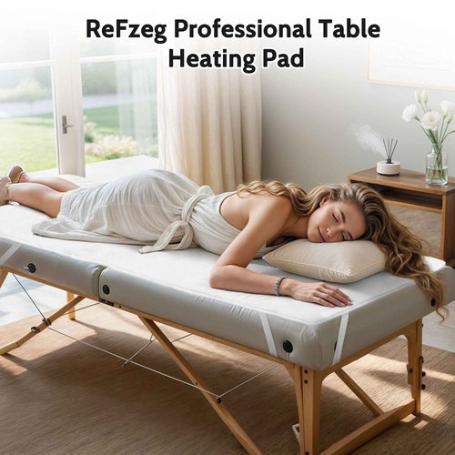 ReFzeg Massage Table Warmer Heating Pad Professional SPA Massage Bed Warmer with 4 Heat Settings, 8 Hour Auto-Off and Overheat Protection for Massage Bed & Spa, 30" x 71"