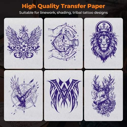 MUNBYN Tattoo Stencil Printer ITP06 and Tattoo Transfer Paper 50