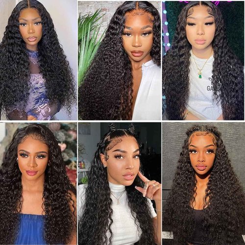 Water Wave Bundles with Closure Human Hair Wet and Wavy 18 20 22 inch 100% Unprocessed Virgin Human Hair Bundles with 16 inch Closure 5x5 Lace Free Part