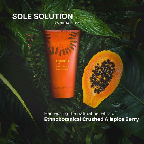 Nu Skin Epoch Sole Solution Foot Treatment | Intensive Moisturizing Cream for Dry Feet, Rough Skin & Heels | Softens Calluses With Natural Papain, Urea, Baobab & Allantoin | 4 oz | 2 Pack