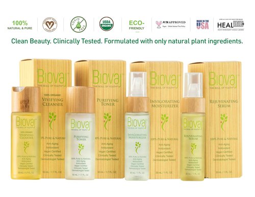 Biovaj Rejuvenating Serum – Anti-Aging Botanical Face Serum for Wrinkles & Fine Lines, Firms, Lifts, Hydrates & Balances Sebum, 100% Clean Natural Skincare, Vegan, Cruelty-Free, Clinically Tested