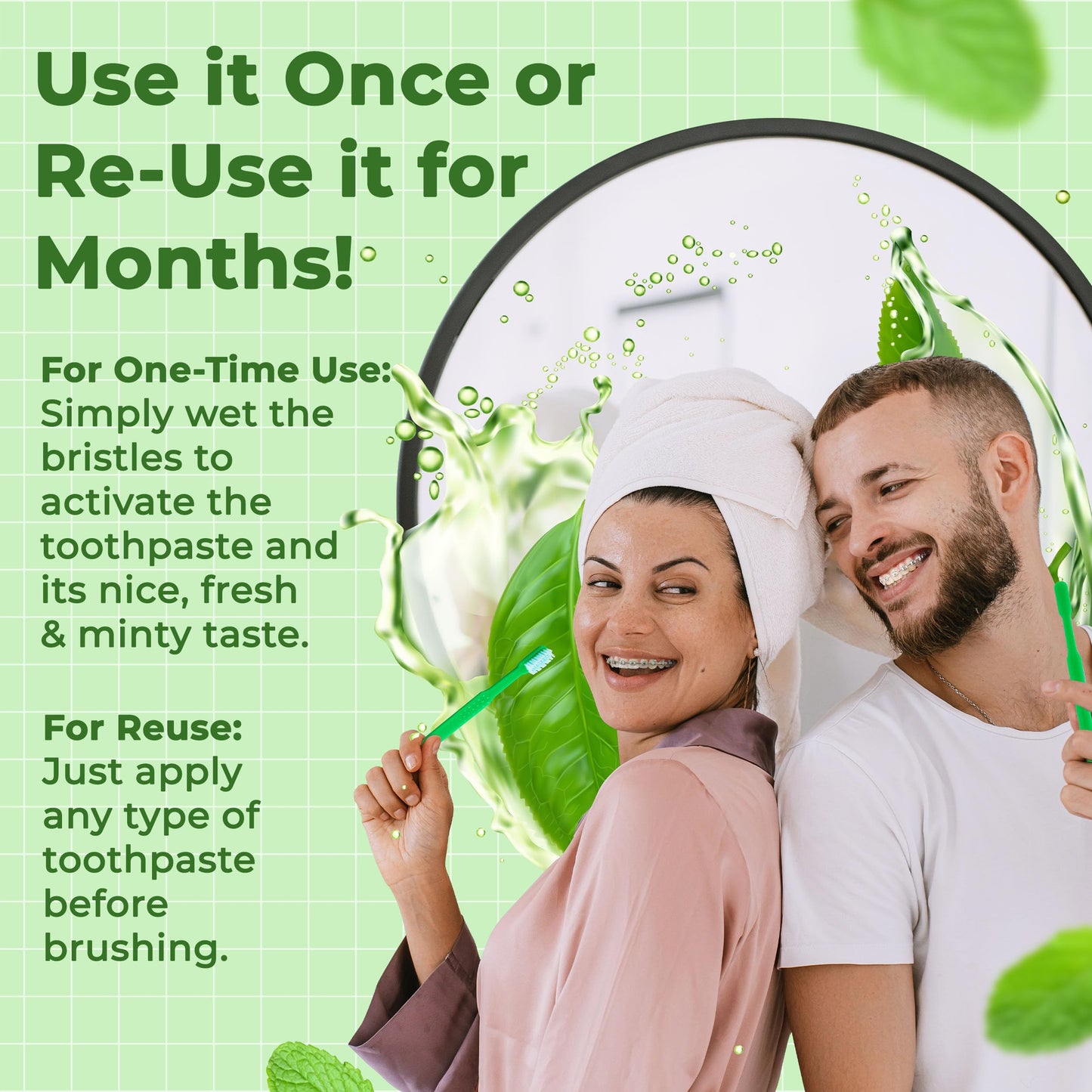 Ortho ReadyBrush Prepasted Individually Wrapped Toothbrush- Soft Orthodontic Gentle V-Trim Bristles for Braces, Gum Care - 144 Pack - Children or Adults Made in USA (144)