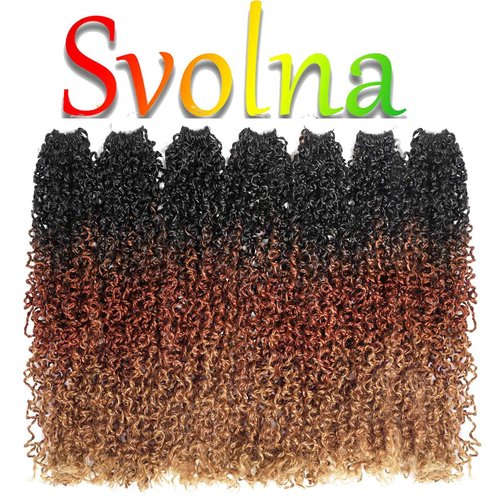 Yanky Twist Crochet Hair Pre Looped 16 Inch Pre-twisted Fluffy Curly Braiding Hair Senegalese Twist Braids Natural Bohemian Brown Blonde Ombre Crcochet Hair for Black Women