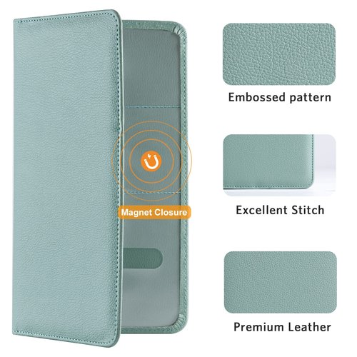 CoBak Car Registration and Insurance Holder - Vehicle Glove Box Car Organizer,Auto Truck Comparment Accessories Case with Magnetic Closure for Essential Document,Driver License,Cards
