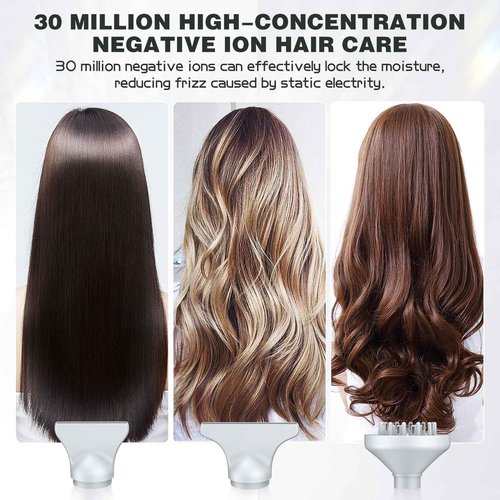 slopehill Professional Hair Dryer with Diffuser, Ionic Hair Dryer,Lightweight Compact Powerful & Fast Salon Blow Dryer with High Speed Brushless Motor, Travel Hairdryer, Women & Men (Ceramic, Stone)