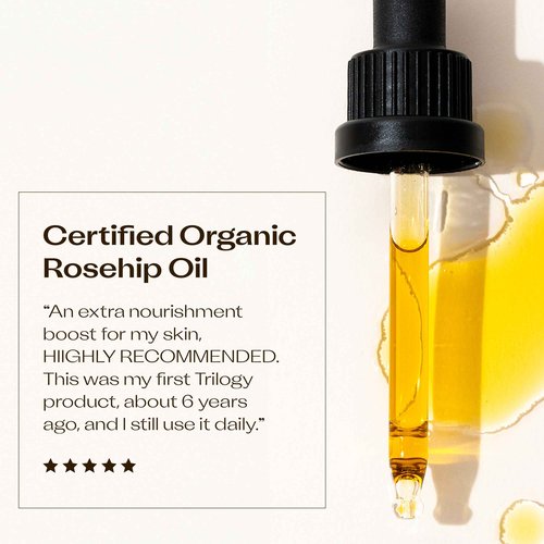 Trilogy Certified Organic Rosehip Oil Duo, Intensive Nourishment, Improves Appearance of Scars, Stretch Marks, Fine Lines, & Wrinkles, 1.5 fl oz Each