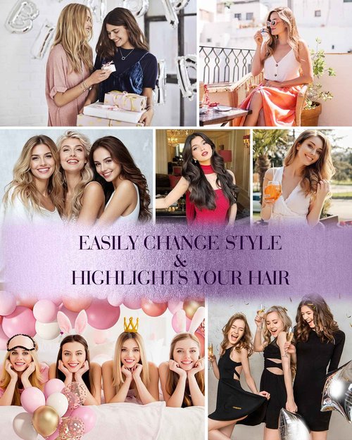 LaaVoo Micro Loop Hair Extensions Real Human Hair Bleach Blonde Micro Link Hair Extensions Human Hair Long Straight Blonde Micro Beads Hair Extensions Human Hair 50g/50s 24 Inch