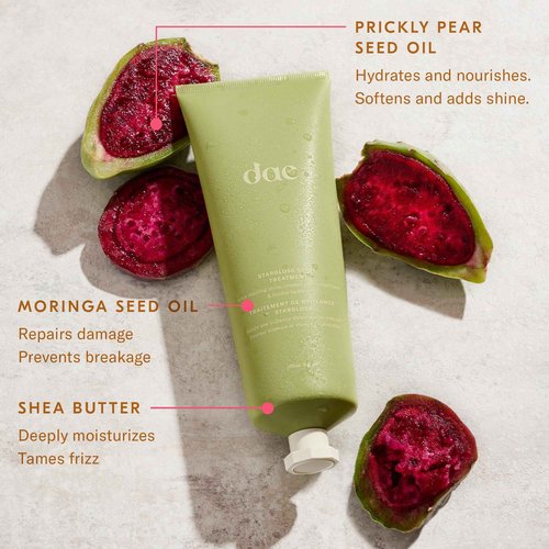 DAE Prickly Pear Hair Oil, Stargloss Treatment & Vegan Detangle + Style Brush