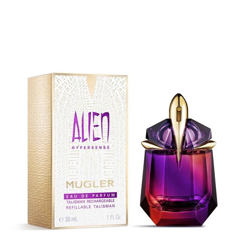 Mugler - Alien Hypersense - Eau de Parfum - Womens Perfume - Floral Woody Scent - Refillable - With Green Mandarin, Pear Accord, Jasmine, & Cashmere - 1.0 Fl Oz