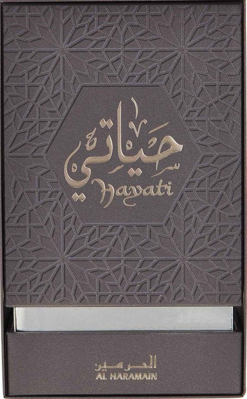 Al Haramain Hayati for Unisex - 0.4 oz Concentrated Perfume Oil - Arabian Perfume for Women and Men - Long Lasting Amber, Musk & Woody Fragrance - Arabic Perfume