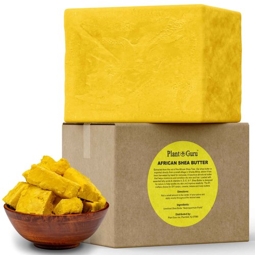 Raw African Shea Butter 10 lbs. Bulk Wholesale Block 100% Pure Natural Unrefined YELLOW - Ideal Moisturizer For Dry Skin, Body, Face And Hair Growth. Great For DIY Soap and Lip Balm Making.