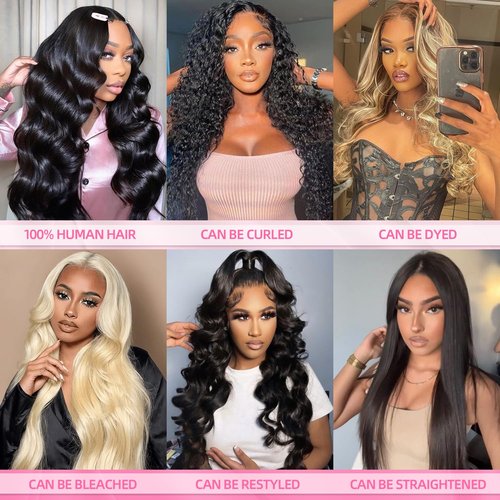 12A Body Wave Bundles Human Hair 18 20 22 Inch - 100% Unprocessed Human Hair Bundles Brazilian Raw Virgin Hair 3 Bundles Quick Weave Human Hair Extensions Natural Color