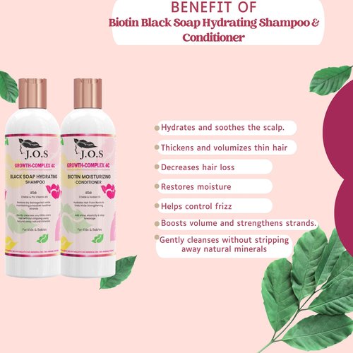 J'Organic Solutions Healthy Hair Kit (4 Product Set) - Leave-In Detangler, Growth- Oil, Shampoo & Conditioner for all Hair Types