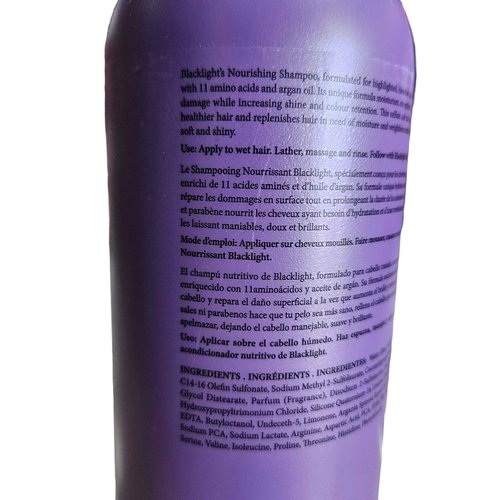Oligo Professionnel - Blacklight Nourishing Shampoo - Sulfate free shampoo for blondes - Vegan - For Color Treated Hair - Hydrating formula with Argan oil - 32 oz