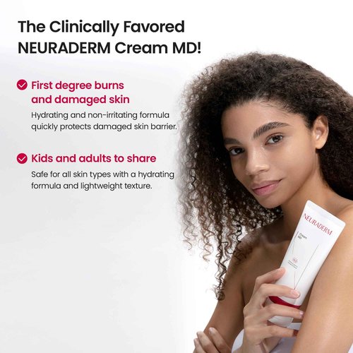 NEURADERM Cream MD, Regenerative Moisturizing Ceramide Skin Barrier Restoring Skin and Body Care for Damaged, Dry Skin (180g, 6.34oz)