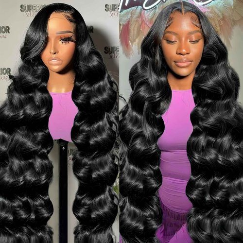 13x6 Lace Front Wigs Human Hair Pre Plucked Body Wave Lace Front Wigs 220 Density HD Lace Frontal Wig for Women Body Wave Frontal Wig Human Hair 26''