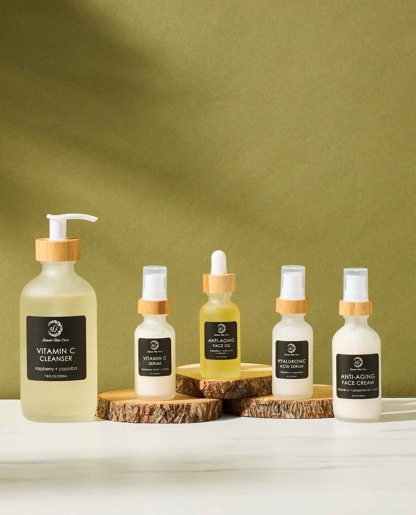 Lenoir Skin Care Vitamin C Face Oil (1 fl.oz/29ml) | Natural, Fragrance-Free Facial Hydration | Clean, Vegan, Cruelty Free Skincare for Men & Women | Luxury Collection