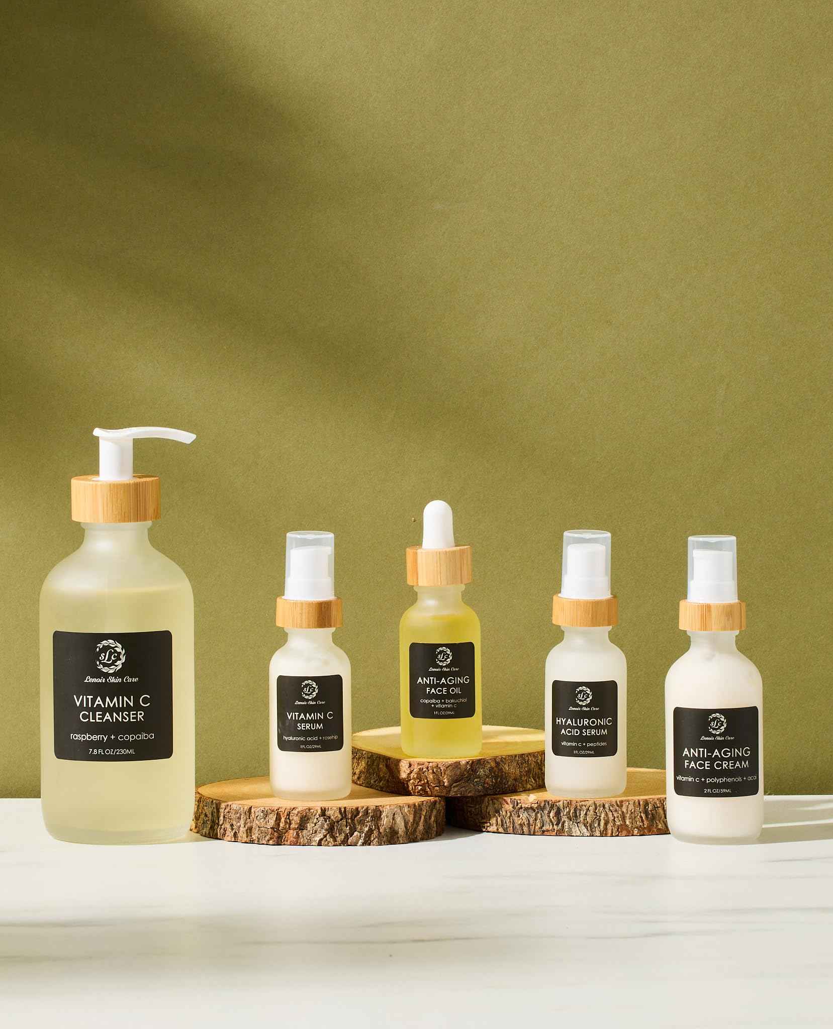 Lenoir Skin Care Vitamin C Face Oil (1 fl.oz/29ml) | Natural, Fragrance-Free Facial Hydration | Clean, Vegan, Cruelty Free Skincare for Men & Women | Luxury Collection