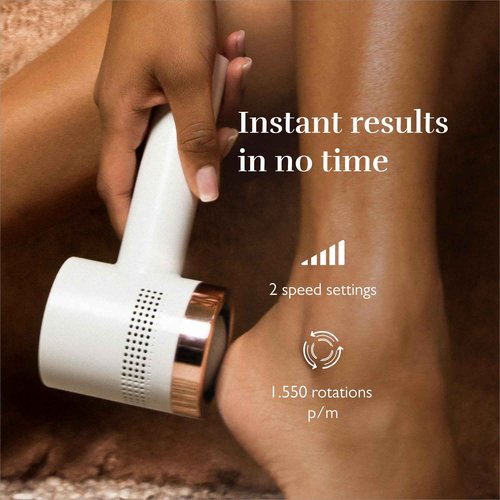 Silk'n Electric Callus Remover - Vacupedi - Foot Callus Remover with Vacuum System and 3 Grinding Discs - Cordless Rechargable Pedicure Tool USB-C - Rose Gold