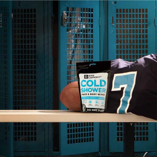 Duke Cannon Cold Shower Cooling Field Towels – Menthol Body Wipes for Men, No Rinse Face & Body Cleansing Wipes, 15 Individually Wrapped Towels (6 Pack)