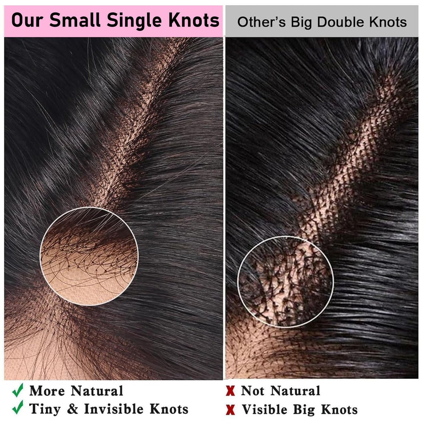 13x4 Lace Frontal Closure Straight Human Hair Ear to Ear HD Lace Free Part Brazilian Hair Extensions 0.095 mm Ultra Thin Invisible Lace Closure Pre Plucked Natural Hairline with Baby Hair 14Inch