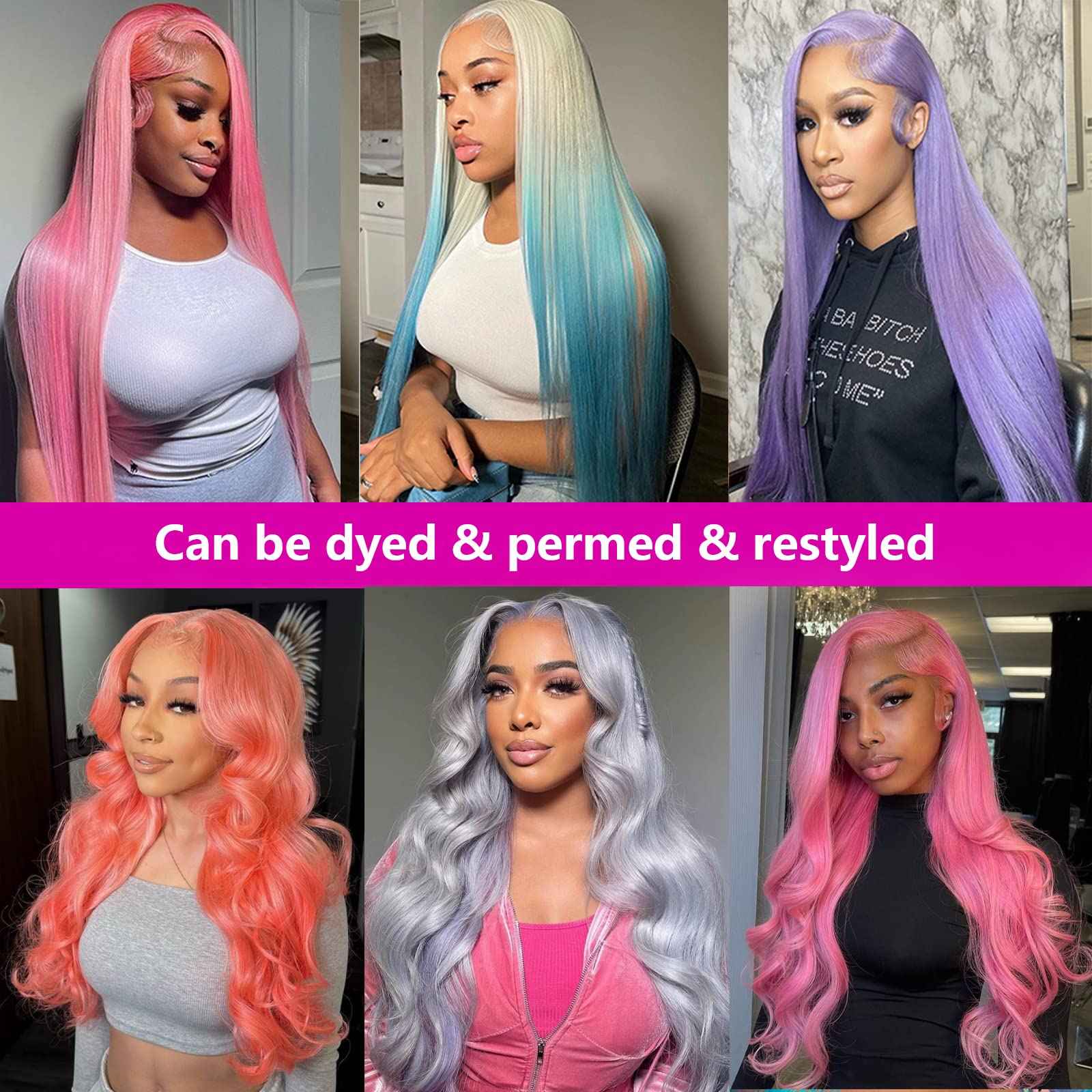 MYDIVA 613 13x6 Lace Front Wig Human Hair Straight Blonde Lace Frontal Wig Pre Plucked With Baby Hair 180% Density 20 Inch
