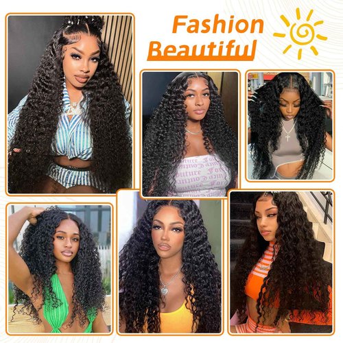 Forevermore Glueless Wigs Human Hair Pre Plucked Pre Cut Wear And Go 26inch Curly Human Hair Wig 13x4 Lace Front Wigs Human Hair 180% Density Ready To Wear Glueless Natural Color Clearance