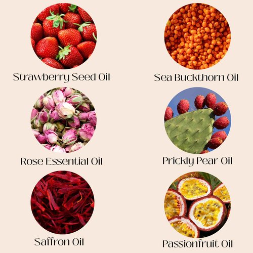 Rose & Saffron Face Oil - Hydrating and Brightening Facial Oil for Radiant, Even-Looking Skin - Lightweight Moisture and Soothing Care for Soft, Smooth Skin - with Argan, Almond, Marula & Baobab Oils