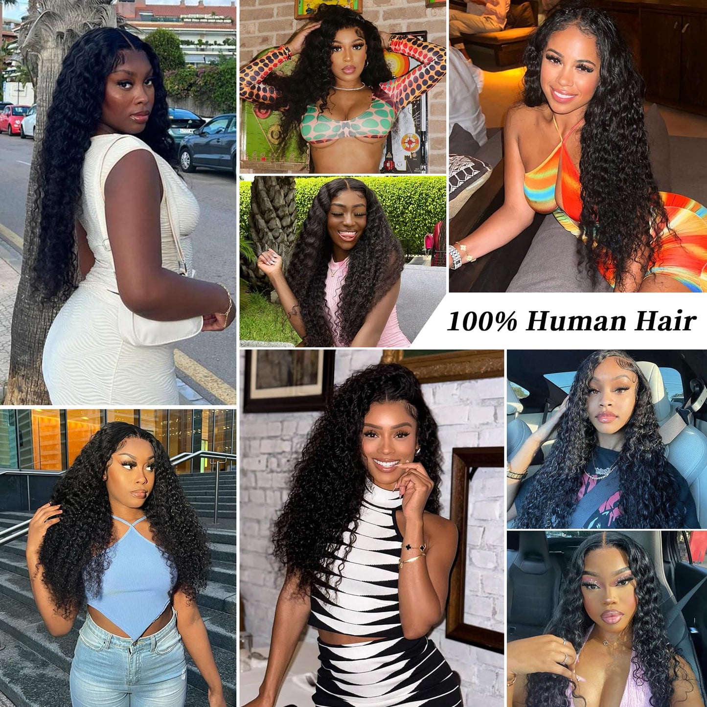 13x6 Deep Wave Lace Front Wig - Human Hair, Deep Curly, HD Lace Frontal, Pre Plucked with Baby Hair (28 Inch)